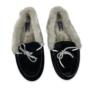 Sperry Black Slippers / moccasins